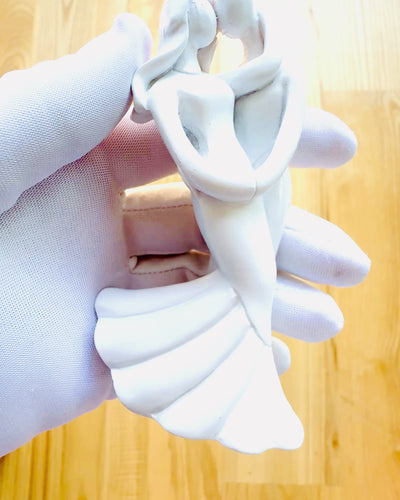 Elegante Verbinding - Kleine Decoratieve Beeldje met Gravure Optie - kleur wit