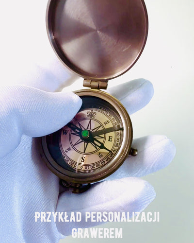 Kompas Indyjski Odysseus – Retro Explorer Parel - mogelijkheid tot graveren