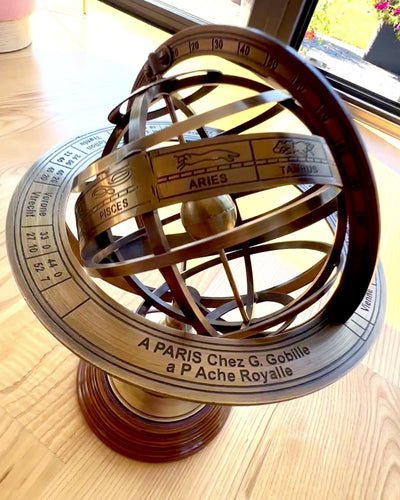 Astrolabium Artis 2 - 30 cm hoog, Handgemaakt met Gravure Optie, decoratie voor kantoor, premium
