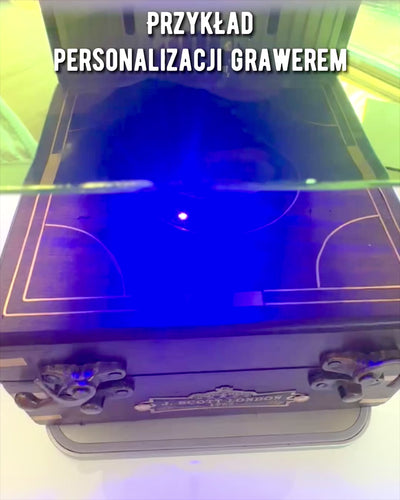 Grote Houten Doos voor Sextant of premium kompas "Mariner's Legacy" met Gravure Optie