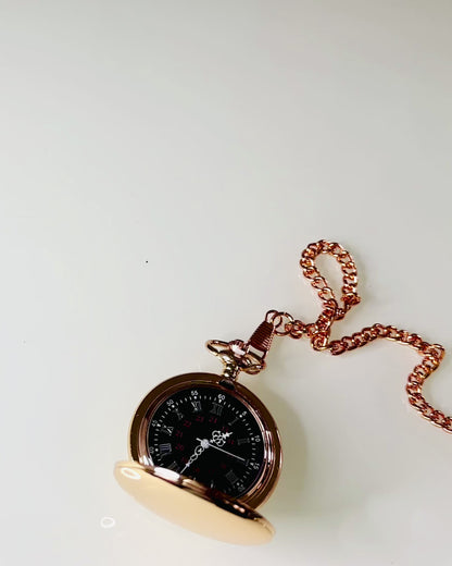 Klassieke Stijl Zakhorloge – Roségoud, Vintage Elegantie