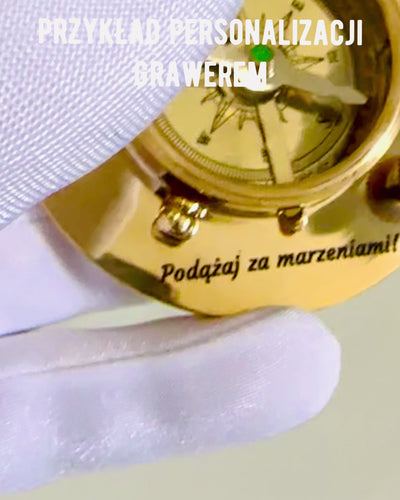 Navigatiekompas met Sextant en Personaliseringsmogelijkheid - Maritiem XL