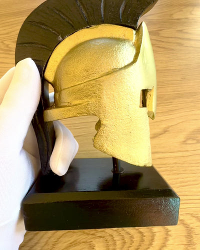 Spartan Premium Helm – handgemaakte decoratieve sculptuur, mogelijkheid tot personalisatie met gravure als cadeau