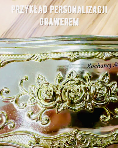 Elegante Doos voor Tissues met Ingeperste Bloemen - Servettenhouder