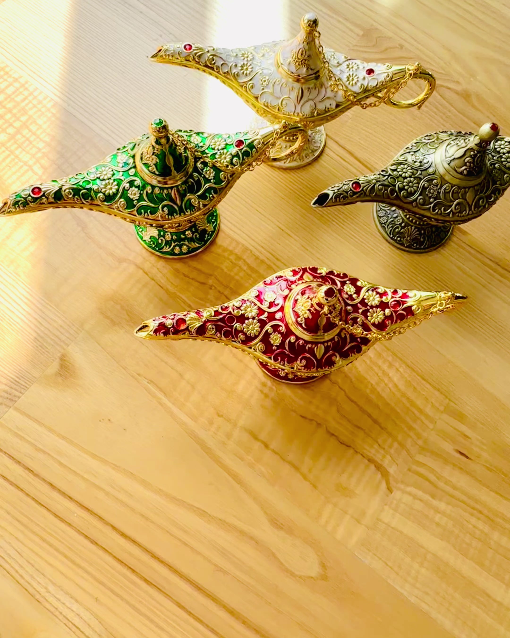 Magische Lamp van Aladdin met Graveeroptie - Variant Geschaafd Goud