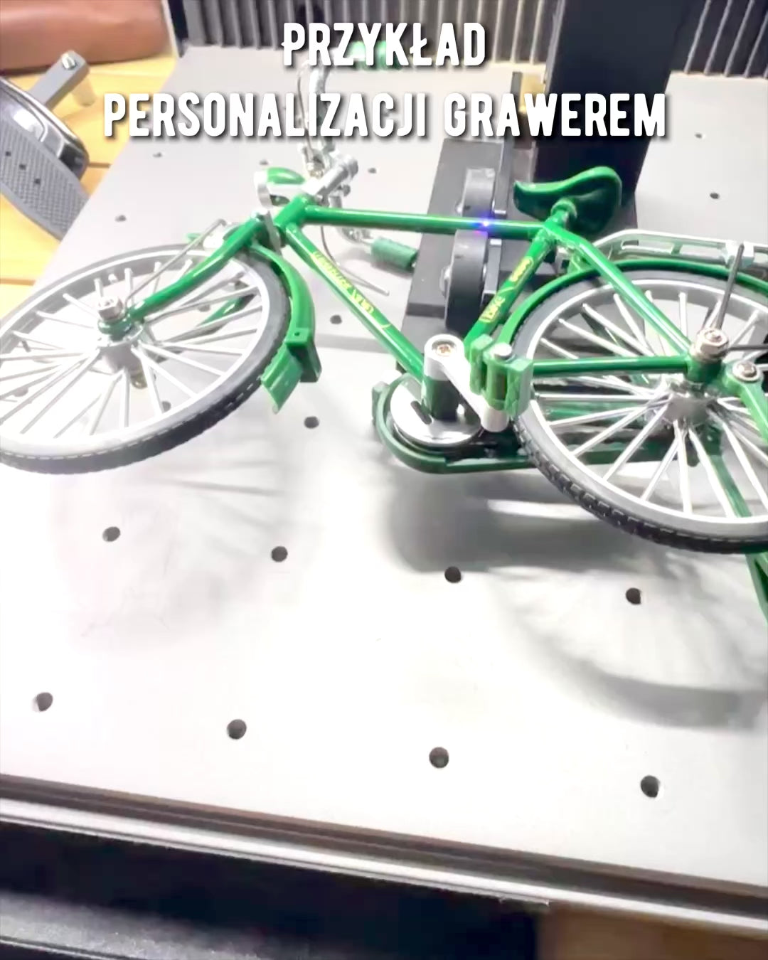 Model van de fiets "Retro Classic" - Miniatuur met Gravure, ideaal als cadeau