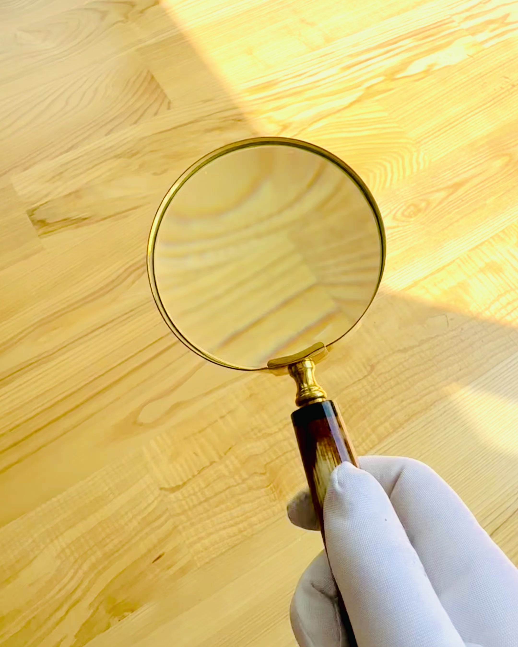 Grote Retro Vergrootglas, mogelijkheid tot personalisatie als cadeau met gravure - varianten om uit te kiezen