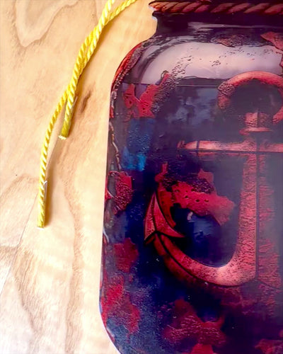 Morski Hanger Anker in Pot decoratieve hanger, mogelijkheid tot personalisatie met gravure