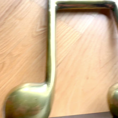 Beeldje van een gouden zestiende noot, personaliseerbaar met gravure