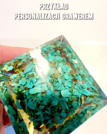 Kristallen Piramide van Welvaart Gelukkige Kristallen Bol, Tijgeroogsteen, Koperen Lotus