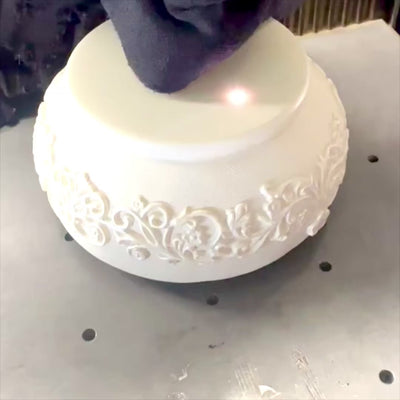 Muziekdoos ballerina Sneeuwkoningin beweegbaar 23,5 cm met gravure