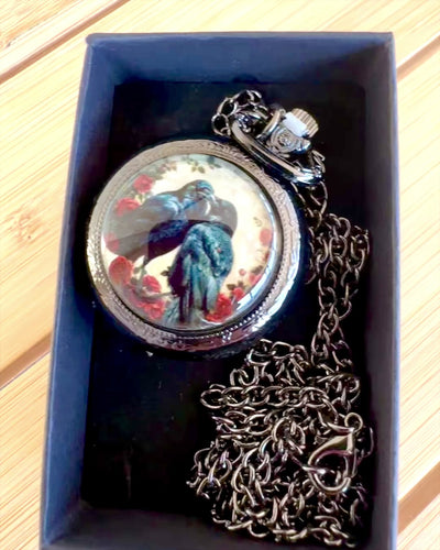 Zakhorloge 'Kus van de Kraaien' met Gravure – personalisatie met gravure als cadeau