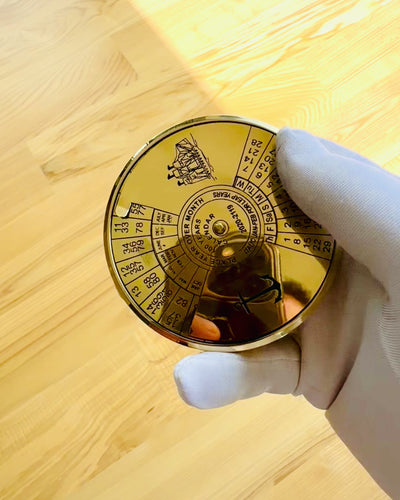 Eeuwige Kalender Zeevaart – Messing Kalender 100 jaar – mogelijkheid tot gravure als cadeau