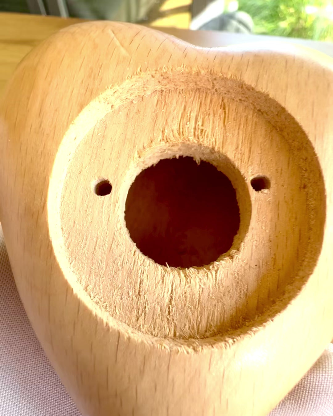 Houten hart, 9 cm doosje voor Geheim Gevoel, mogelijkheid tot personalisatie met gravure als cadeau