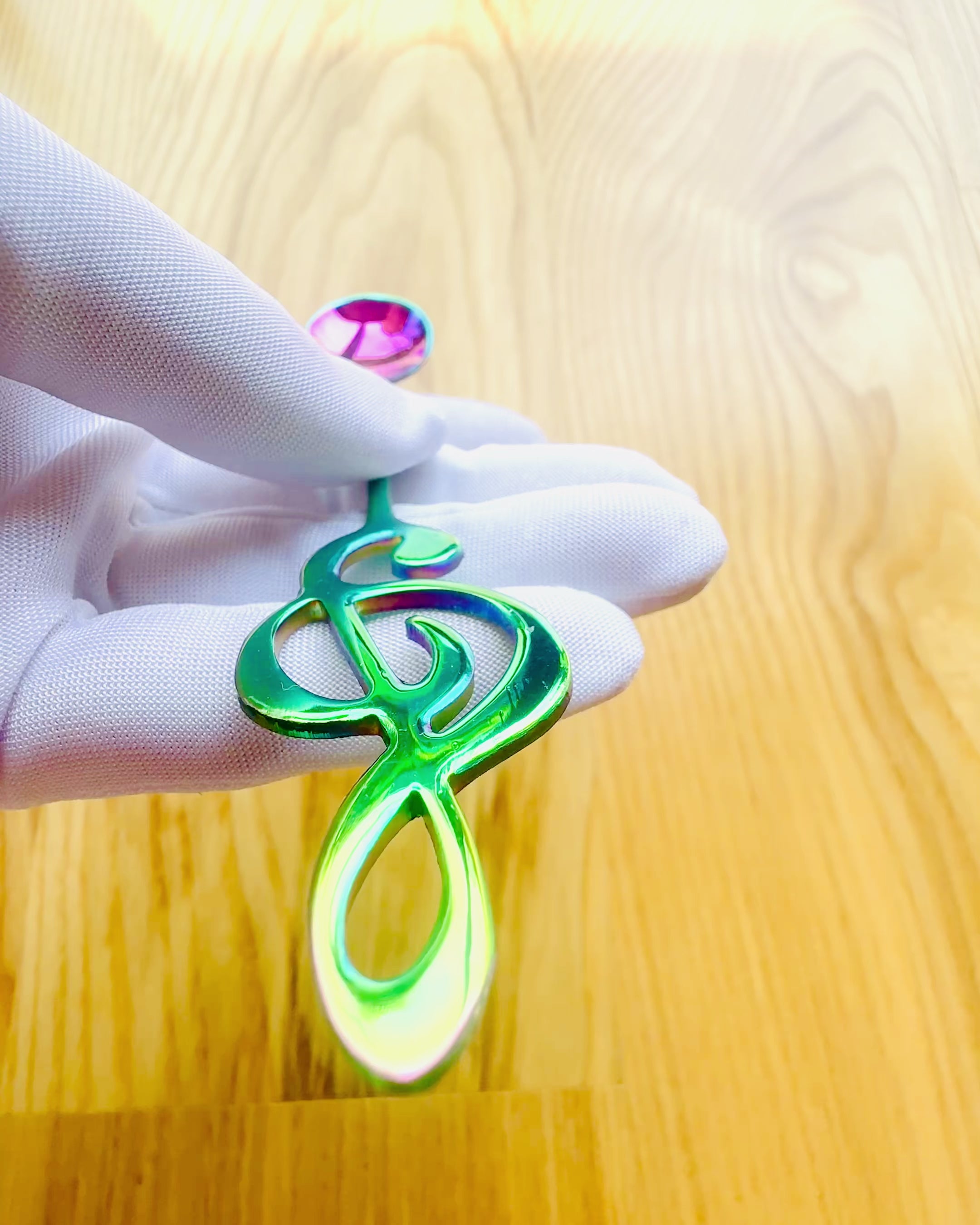 Elegante Lepeltje met Vioolsleutel – Gepersonaliseerd als cadeau, 2 kleuropties om uit te kiezen