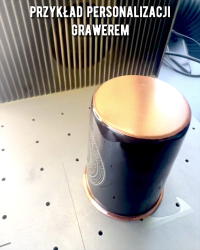 Koperen Set Mandala – Fles 1L + 2 Bekers in Etui, mogelijkheid tot personalisatie met gravure als cadeau