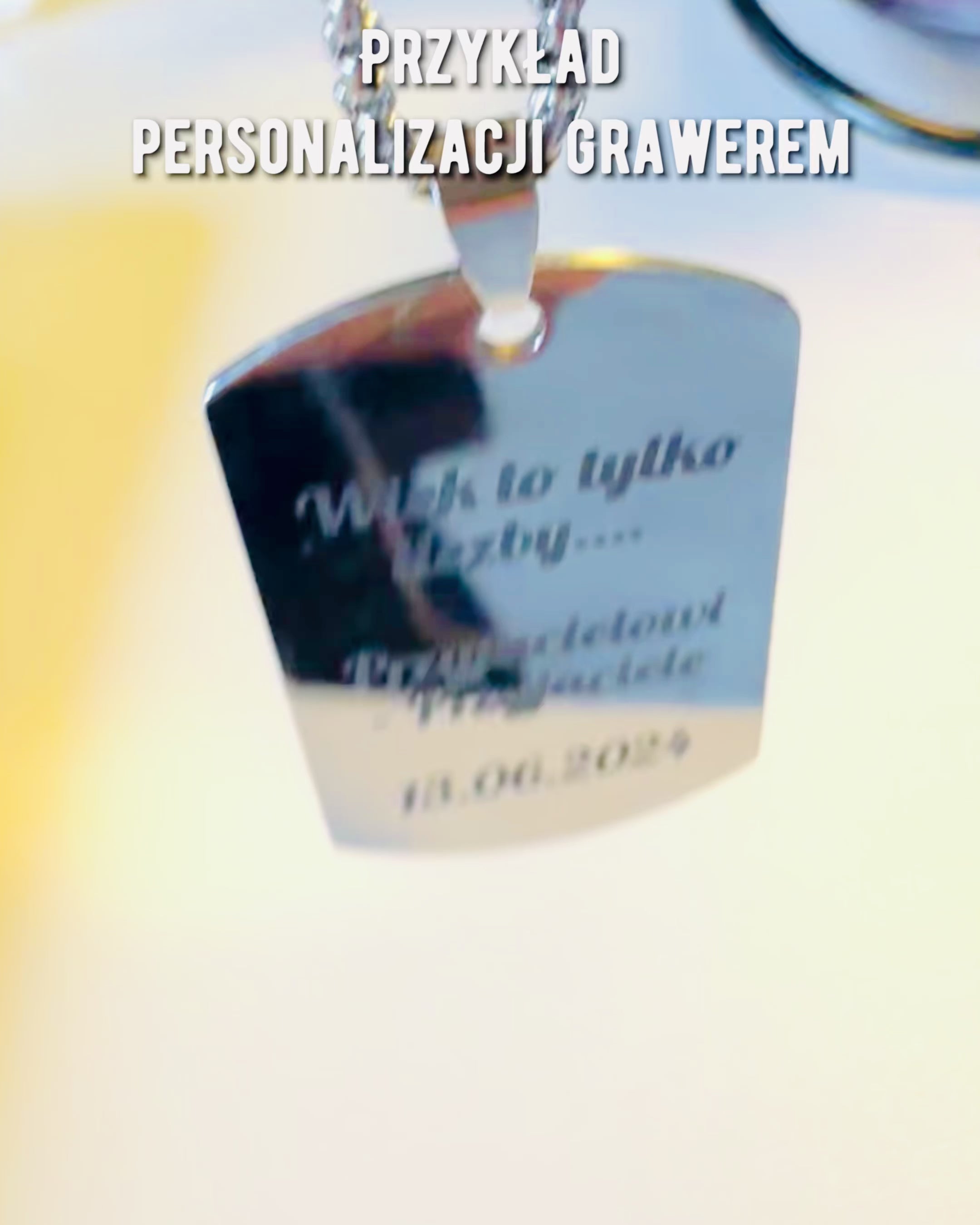 Ketting met Dog Tag "Drie Tintjes Stijl" - Identiteitsplaatje - Elegante Hanger van Roestvrij Staal met Gravure Optie
