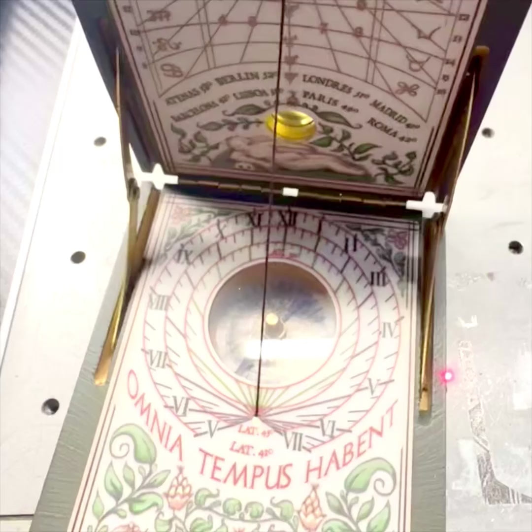 Zonnewijzer met kompas Kepler-diptiek
