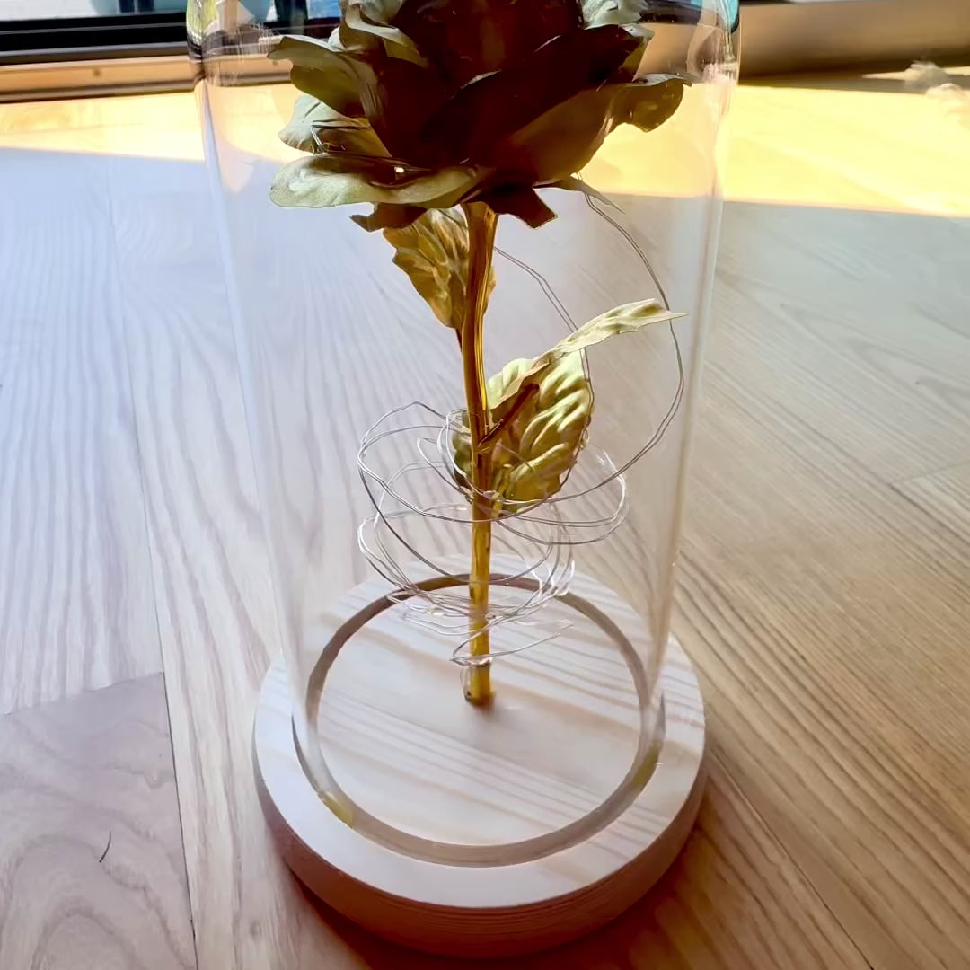 LED-nachtlampje Roos met mogelijkheid tot personalisatie door gravure, romantisch cadeau, hoogte 21,5 cm, zacht licht, ideale decoratie voor de slaapkamer
