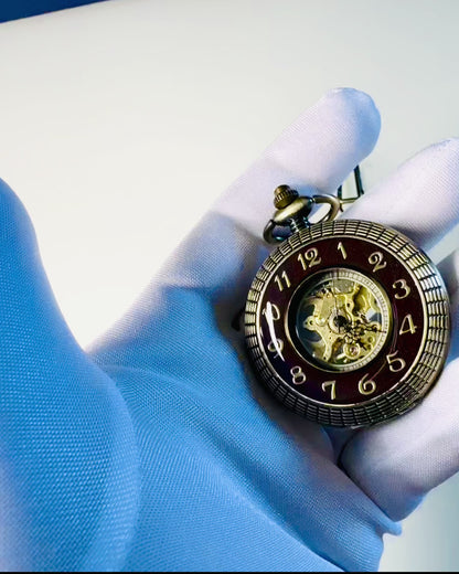 Zakhorloge met zichtbaar mechanisme – personalisatieoptie door graveren