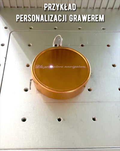 Compact Navigatiekompas met Metalen Afwerking – Onmisbaar voor Elke Reiziger, met Gravure