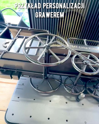 Locomotief van ijzer "Retro Express" – decoratie, model, handgemaakt met de mogelijkheid tot graveren als cadeau