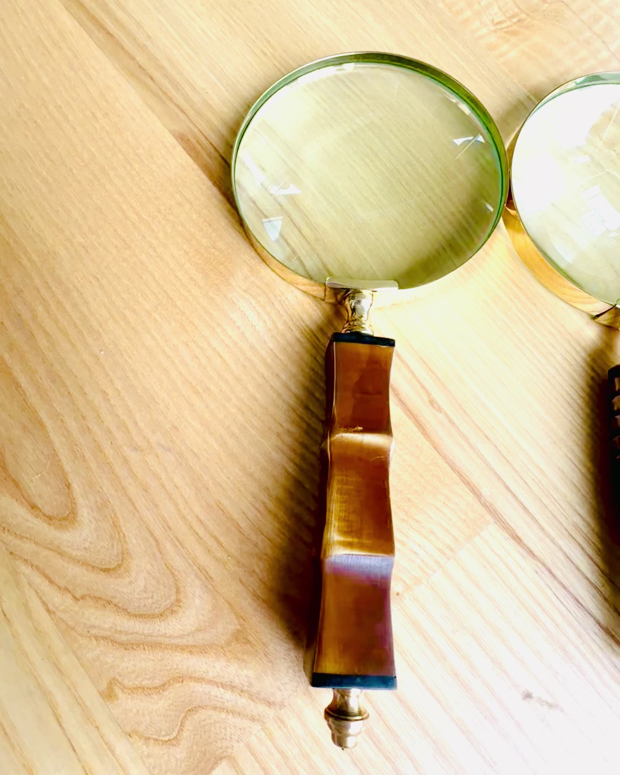 Grote Retro Vergrootglas, mogelijkheid tot personalisatie als cadeau met gravure - varianten om uit te kiezen