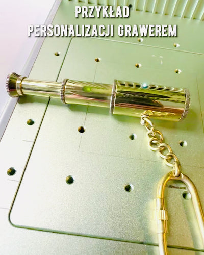 Kieszonkowa Luneta "Złota Przygoda" - sleutelhanger met personalisatiemogelijkheid