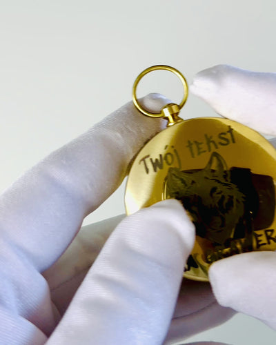 Waterdichte Messing Kompas met Gloei-effect - Onmisbaar voor Wandelen en Kamperen, personalisatie met gravure