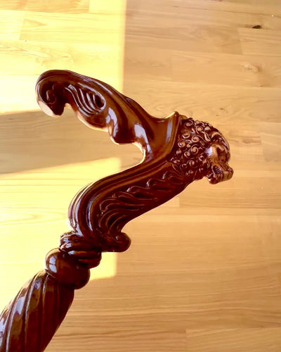 Wandelstok 'Laska "Król Dżungli", houten, mogelijkheid tot personalisatie met gravure'