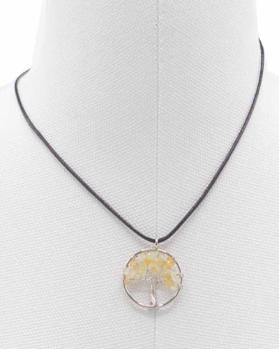 Ketting Levensboom Energie van Passie – Carneool