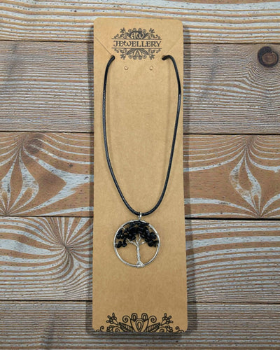 Ketting Levensboom Kracht en Bescherming – Zwarte Agaat