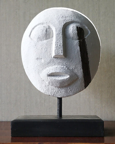 Timorees masker Beschermer van de Voorouders 27x20 cm – Wit